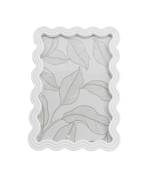 Bilderrahmen mit Wellenrand und Standfuß