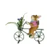 Deko-Hase auf Fahrrad Ostern