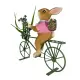 Deko-Hase auf Fahrrad Ostern