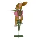 Deko-Hase auf Fahrrad Ostern