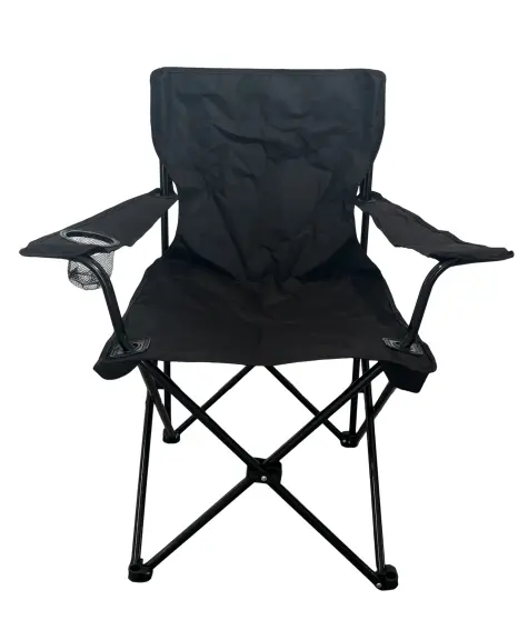 Campingstoel met bekerhouder
