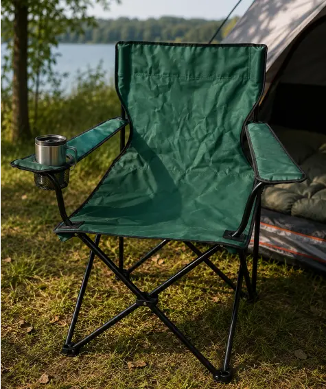 Campingstuhl mit Getränkehalter