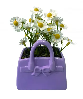 Kunstbloemen in een bloempot