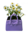 Kunstblumen im Blumentopf Frühling lila