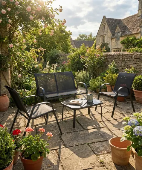 4-teilige Gartengarnitur