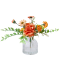 Kunstblumen in Vase orange