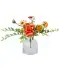 Kunstblumen in Vase orange