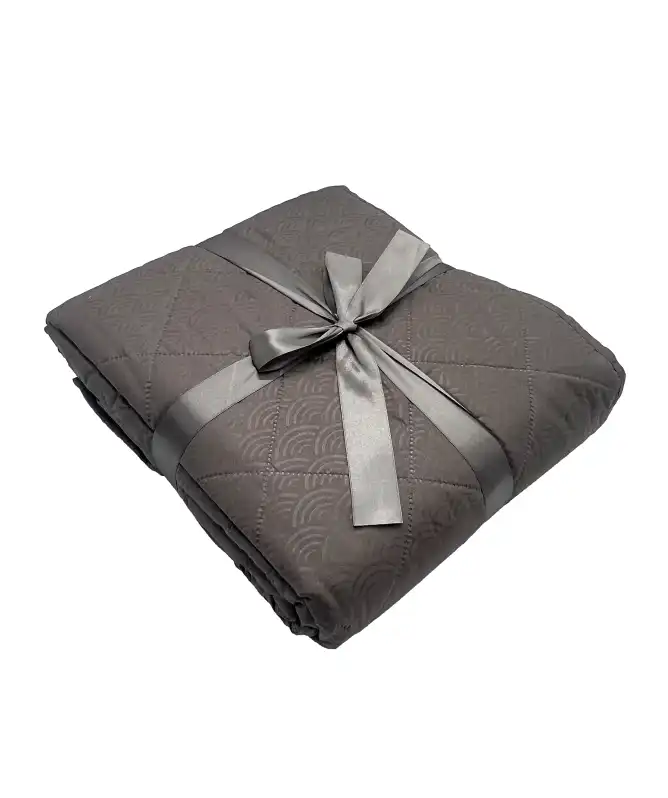 Samt-Tagesdecke mit Wendefunktion