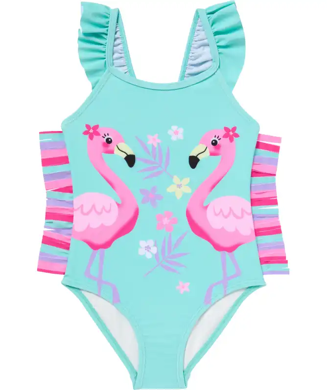 Badeanzug mit Fransenapplikationen