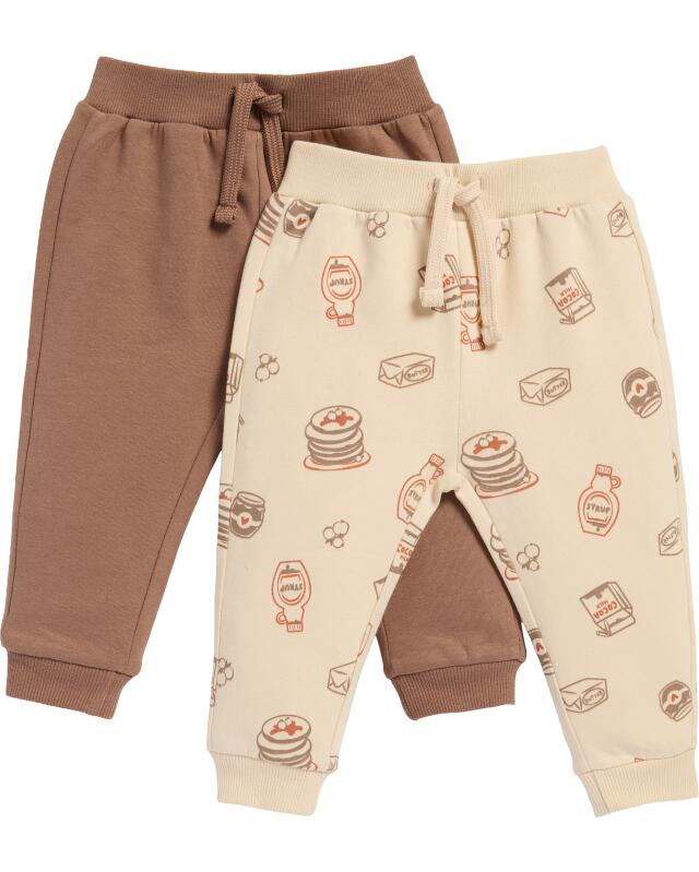 Pancake joggers for baby boys, off-white (KiK Jogginghosen Pancakes (offwhite)) — KiK, authentic German product in Morocco