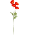 Kunstblume Mohn rot
