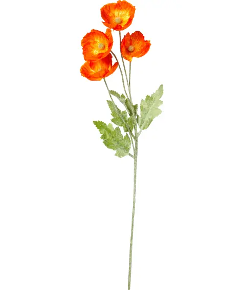 Kunstblume Mohn