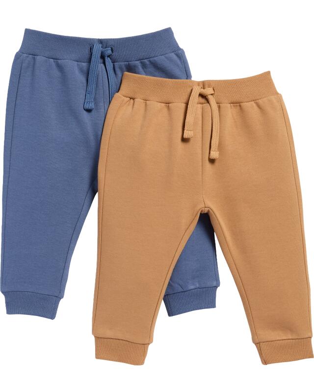 Joggers with ribbed hems for baby boys, blue (KiK Jogginghosen mit Rippbündchen (blau)) — KiK, authentic German product in Morocco