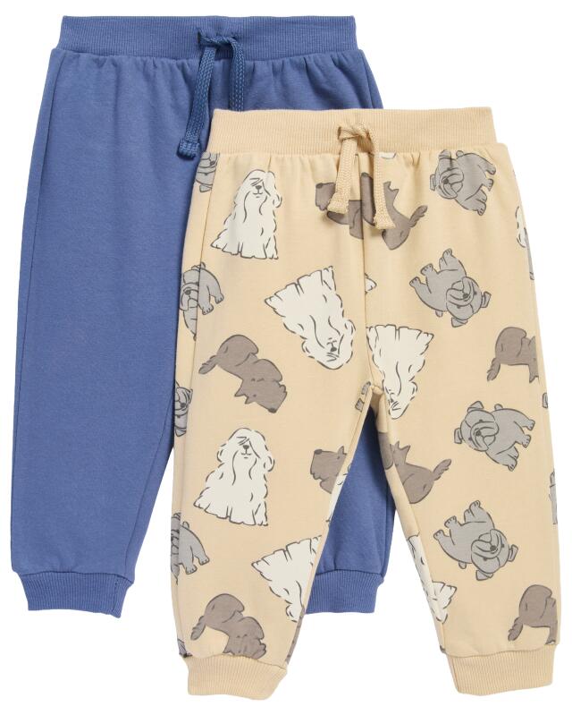 Pantalons de jogging chiens bébé garçon, bleu (KiK Jogginghosen Hunde (blau)) — KiK, produit allemand authentique au Maroc
