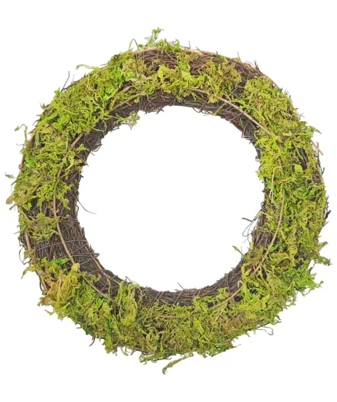 Weidenkranz mit Moos