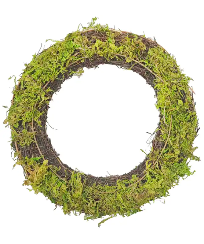 Weidenkranz mit Moos