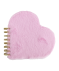 Pluche notitieboek roze
