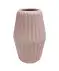 Rautenförmige Keramikvase rosa