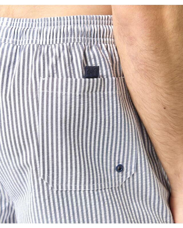 Short de bain à rayures homme, bleu marine (KiK Gestreifte Badeshorts (dunkelblau)) — KiK, produit allemand authentique au Maroc
