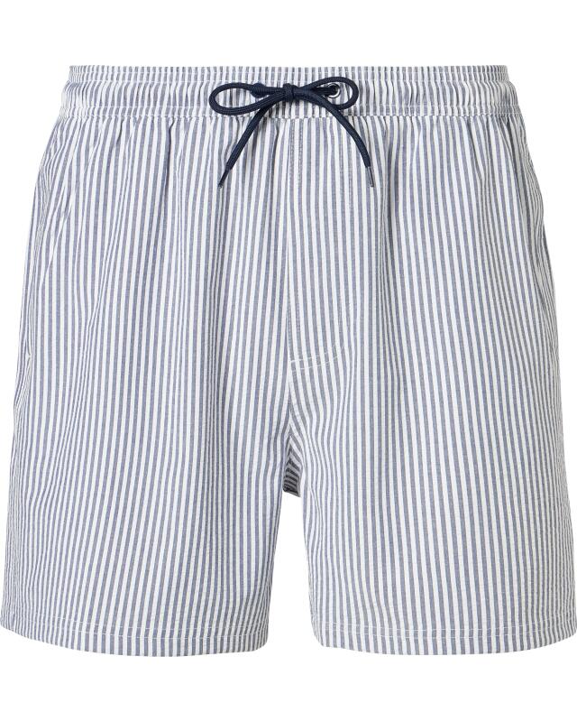 Short de bain à rayures homme, bleu marine (KiK Gestreifte Badeshorts (dunkelblau)) — KiK, produit allemand authentique au Maroc