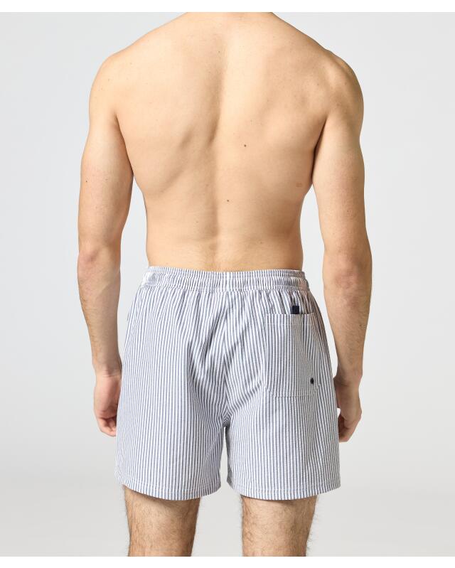 Short de bain à rayures homme, bleu marine (KiK Gestreifte Badeshorts (dunkelblau)) — KiK, produit allemand authentique au Maroc