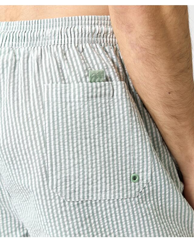 شورت سباحة بخطوط للرجال، أخضر (KiK Gestreifte Badeshorts (grün)) — KiK, منتج ألماني أصلي في المغرب
