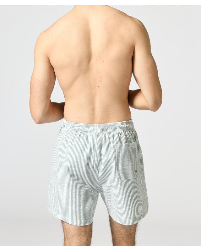 شورت سباحة بخطوط للرجال، أخضر (KiK Gestreifte Badeshorts (grün)) — KiK, منتج ألماني أصلي في المغرب