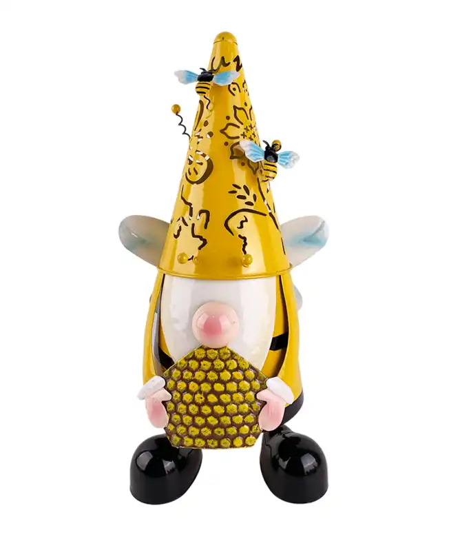 Decoratieve zinken tuinkabouter