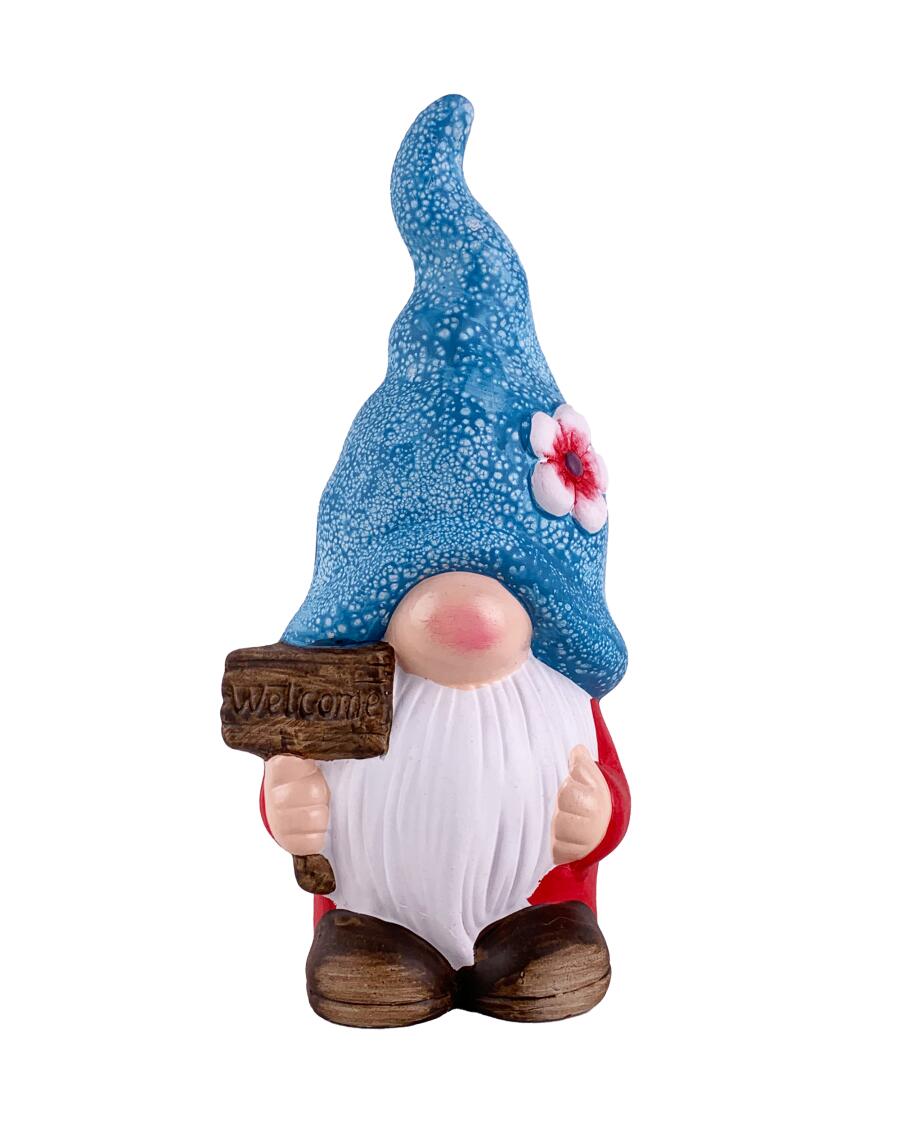 Garten Deko-Wichtel, blau