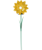 Solarleuchte Blume gelb