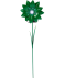 Solarleuchte Blume grün