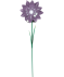 Solarleuchte Blume dunkellila