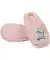 Plüsch-Hausschuhe rosa gemustert