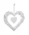 Weidenherz mit Anhänger weiß