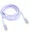 Kabel ładujący USB-C do C liliowy
