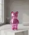 Deko-Bär aus Keramik pink