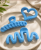 3 haarclips blauw