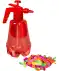 Wasserbombenpumpe mit 100 Wasserbomben rot