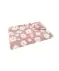 Kocyk w kwiaty różowy z nadrukiem