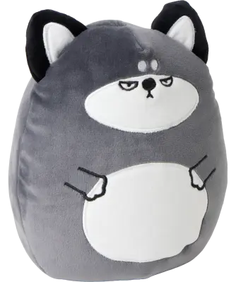 2-in-1-Reisenackenkissen Waschbär