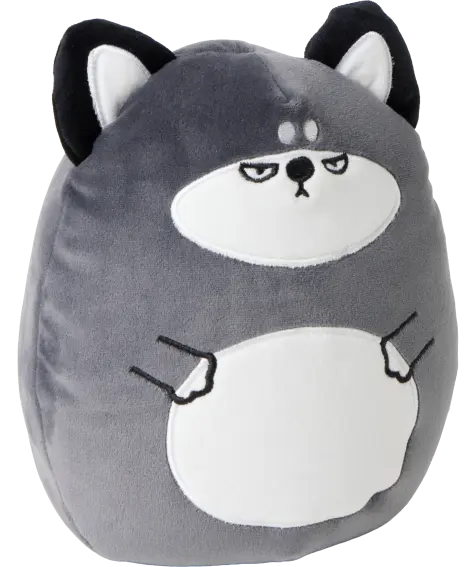 2-in-1-Reisenackenkissen Waschbär
