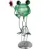 Garten Deko-Frosch silber