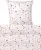 Polycotton-Bettwäsche Herzen weiß/rot