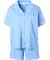 Kurzer Pyjama blau