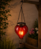 Solarleuchte Heißluftballon rot