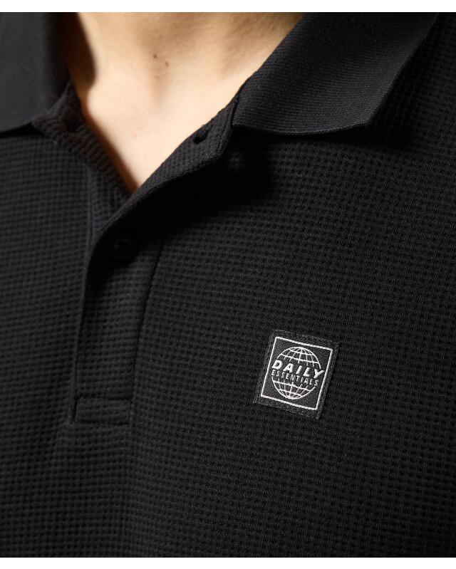 تيشيرت بولو من البيكيه للرجال، أسود (KiK Poloshirt Piqué (schwarz)) — KiK, منتج ألماني أصلي في المغرب