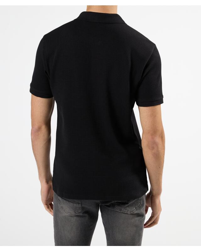 تيشيرت بولو من البيكيه للرجال، أسود (KiK Poloshirt Piqué (schwarz)) — KiK, منتج ألماني أصلي في المغرب