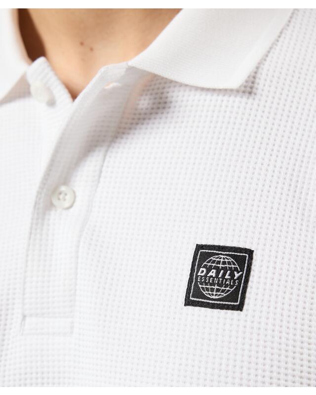 Piqué polo shirt for men, white (KiK Poloshirt Piqué (weiß)) — KiK, authentic German product in Morocco