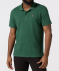 Poloshirt mit Aufnäher dunkelgrün