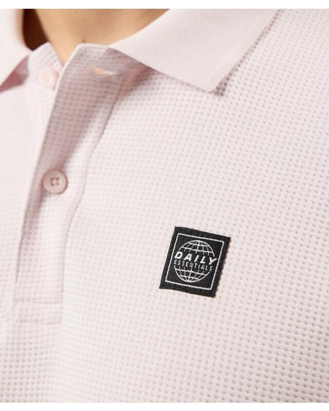 Polo à écusson homme, violet clair (KiK Poloshirt mit Aufnäher (helllila)) — KiK, produit allemand authentique au Maroc